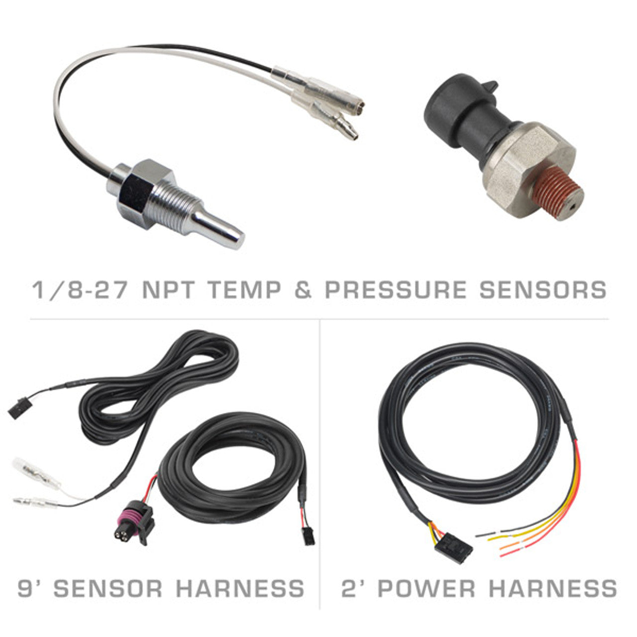 10 Color Digital Dual Temperature & Pressure Gauge