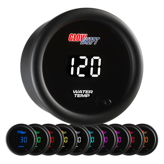 10 Color Digital Water Temperature Gauge | GlowShift