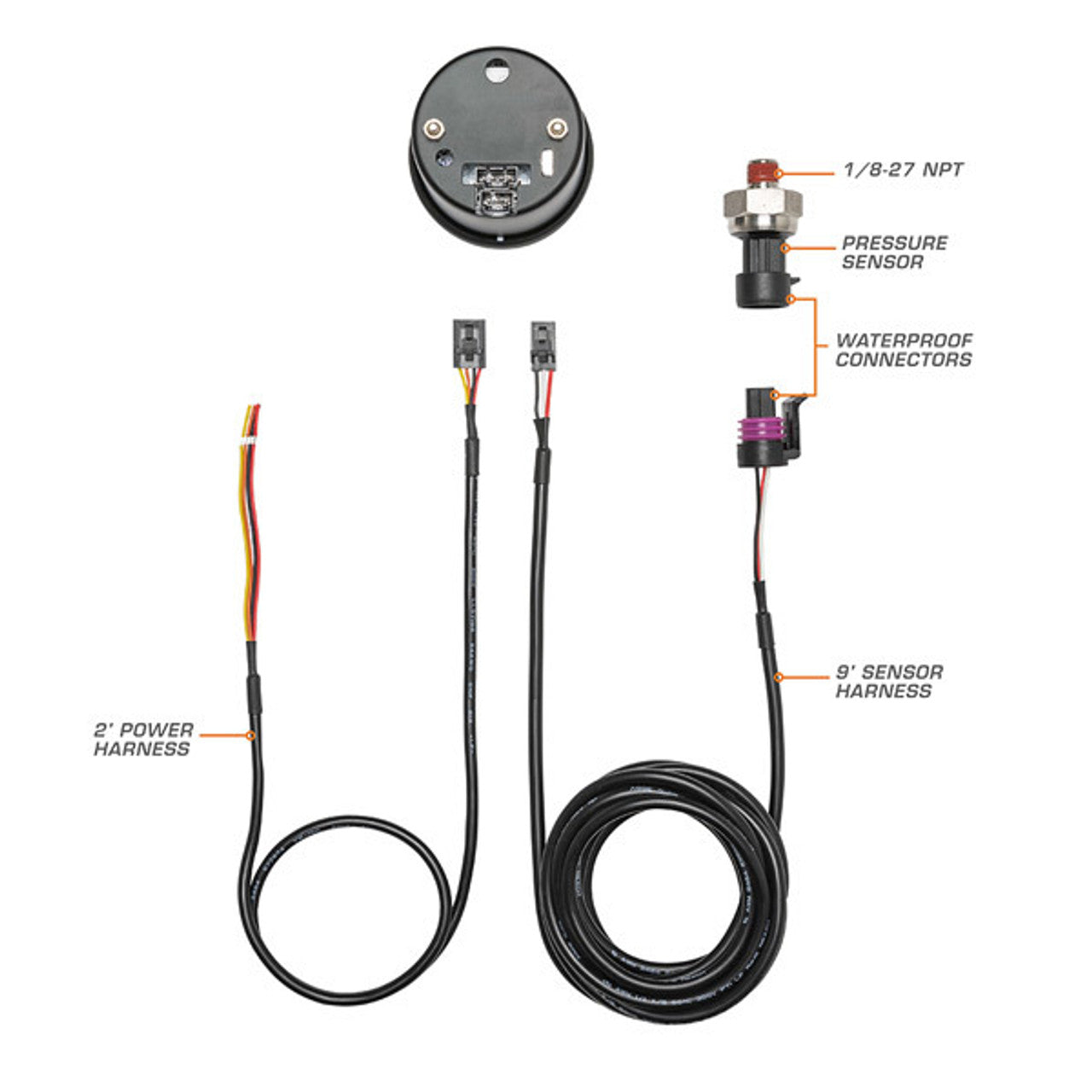 10 Color Digital 60 PSI Boost Gauge
