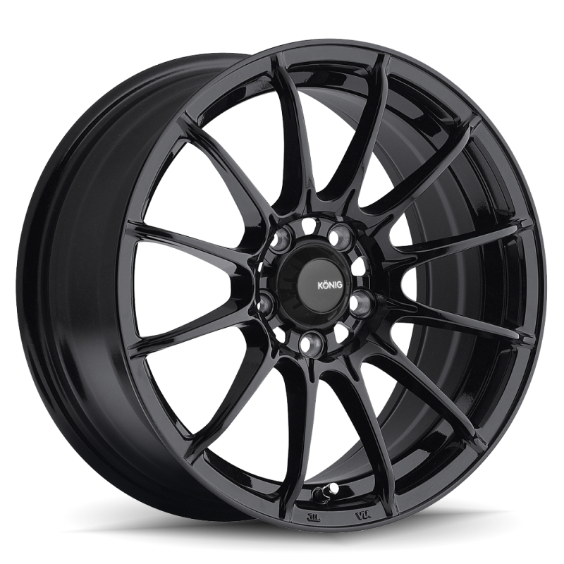 Konig Dial-In Gloss Black 15X8 ET 25mm. 4X100 BCD