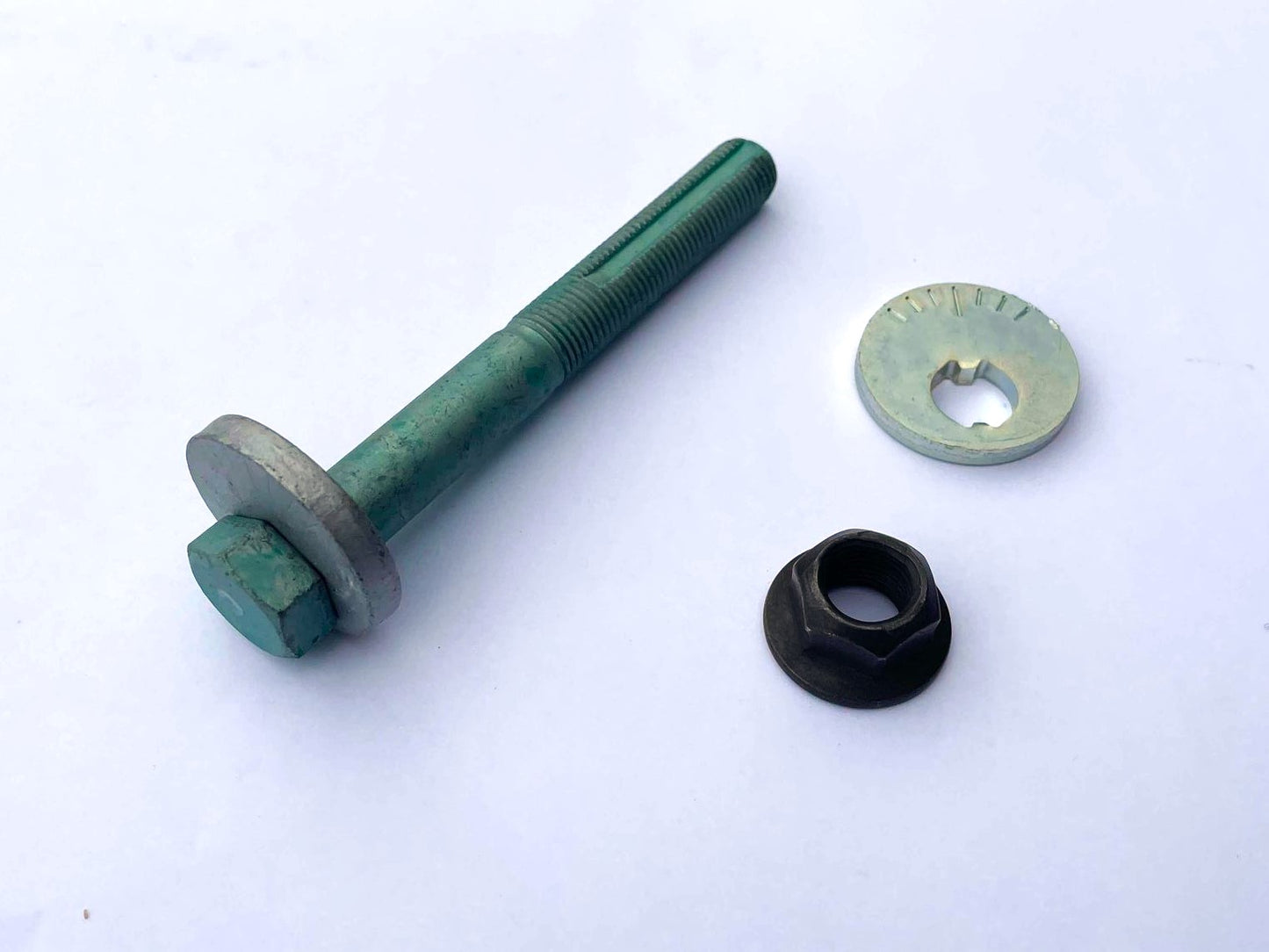 1990-2005 Miata Eccentric Bolt Kit (Camber Alignment Control arm Hardware) - Mazda OEM