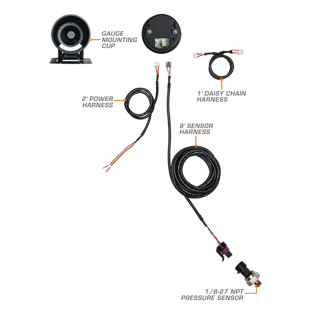 Elite 10 Color 60 PSI Boost Gauge