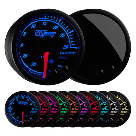 Elite 10 Color 30 PSI Boost/Vacuum Gauge | GlowShift
