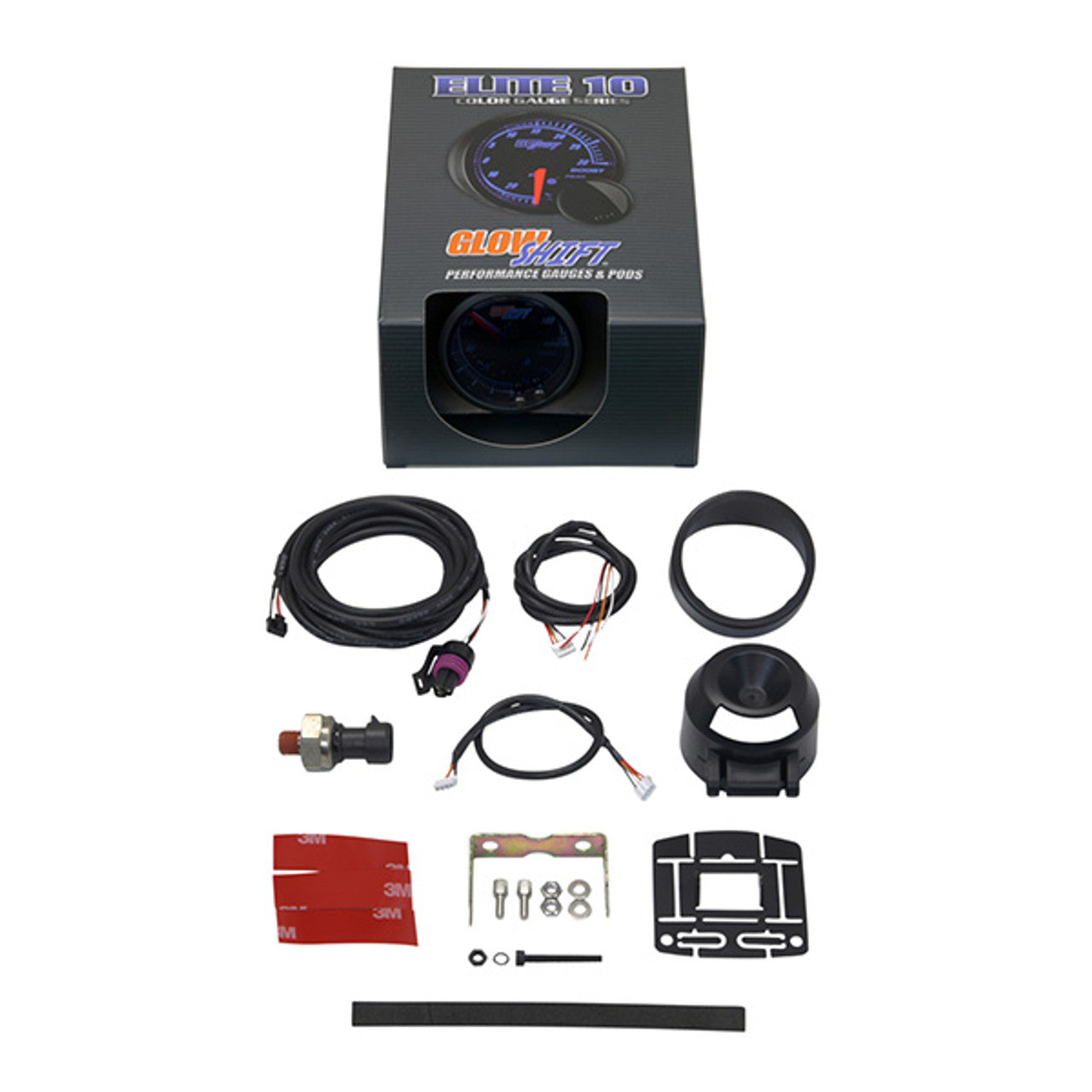 Elite 10 Color Oil Pressure Gauge | GlowShift