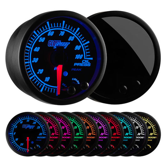 Elite 10 Color Oil Pressure Gauge | GlowShift