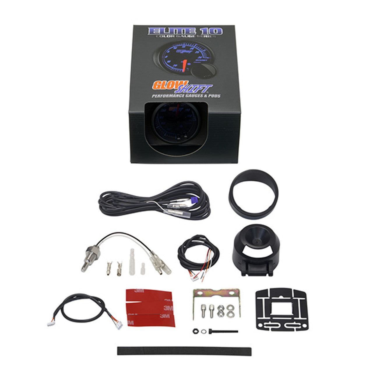 Elite 10 Color Oil Temperature Gauge | GlowShift