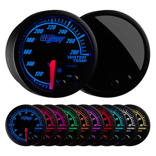 Elite 10 Color Water Temperature Gauge | GlowShift