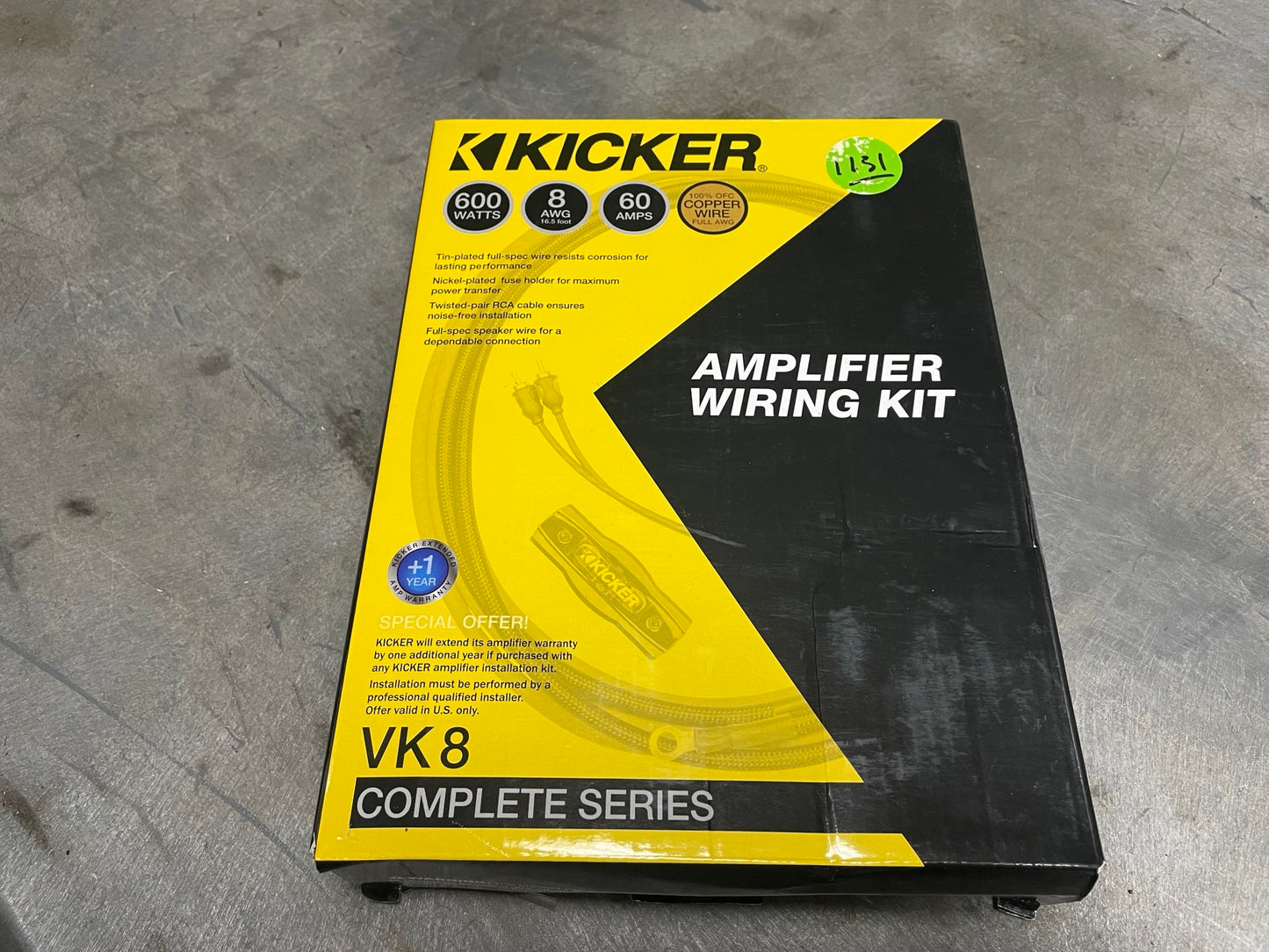 Kicker 8AWG 2-Channel V-Series Value Amp Kit - Open Box