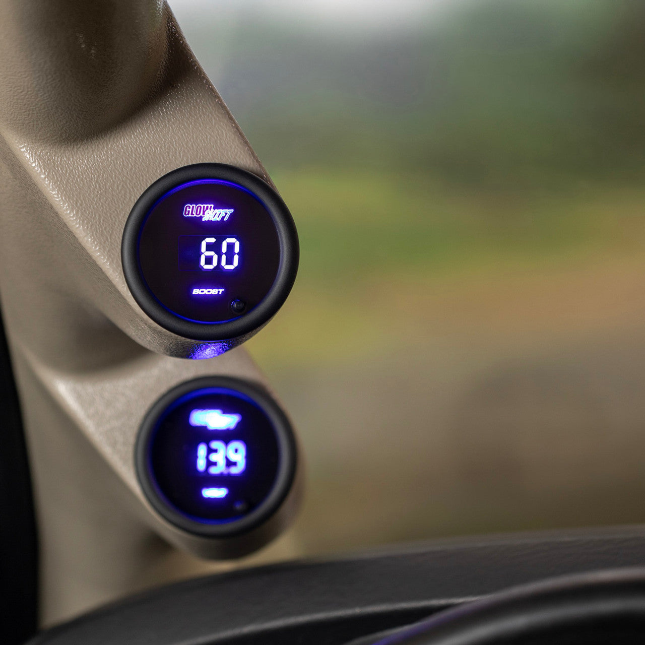 10 Color Digital 60 PSI Boost Gauge