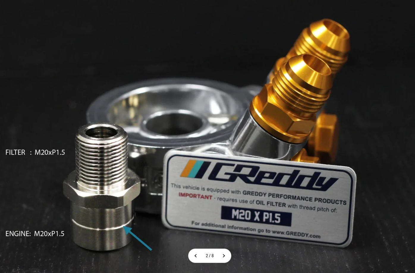 GReddy Oil Cooler Adapter Universal Thread M20 x P1.5