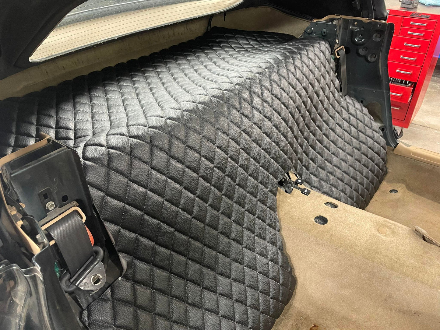 90-05 Miata Speaker Panel Covering - Diamond Quilted Textured Black