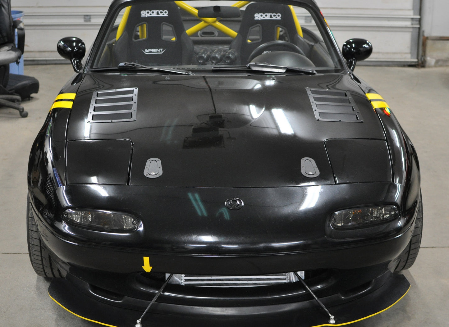 Miata Custom Hood Vents Style 1