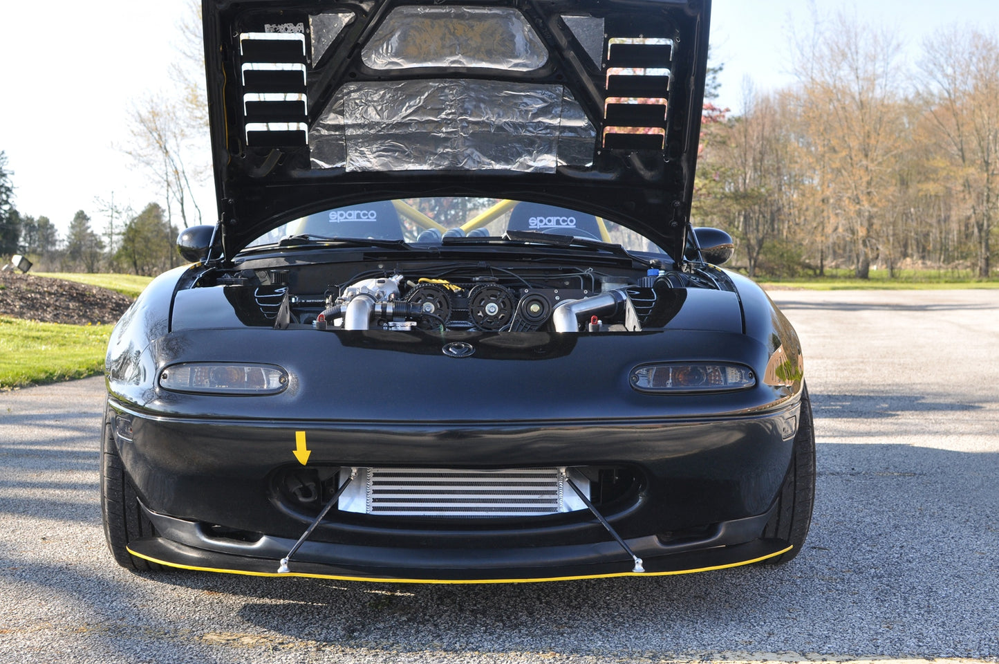 Miata Custom Hood Vents Style 1