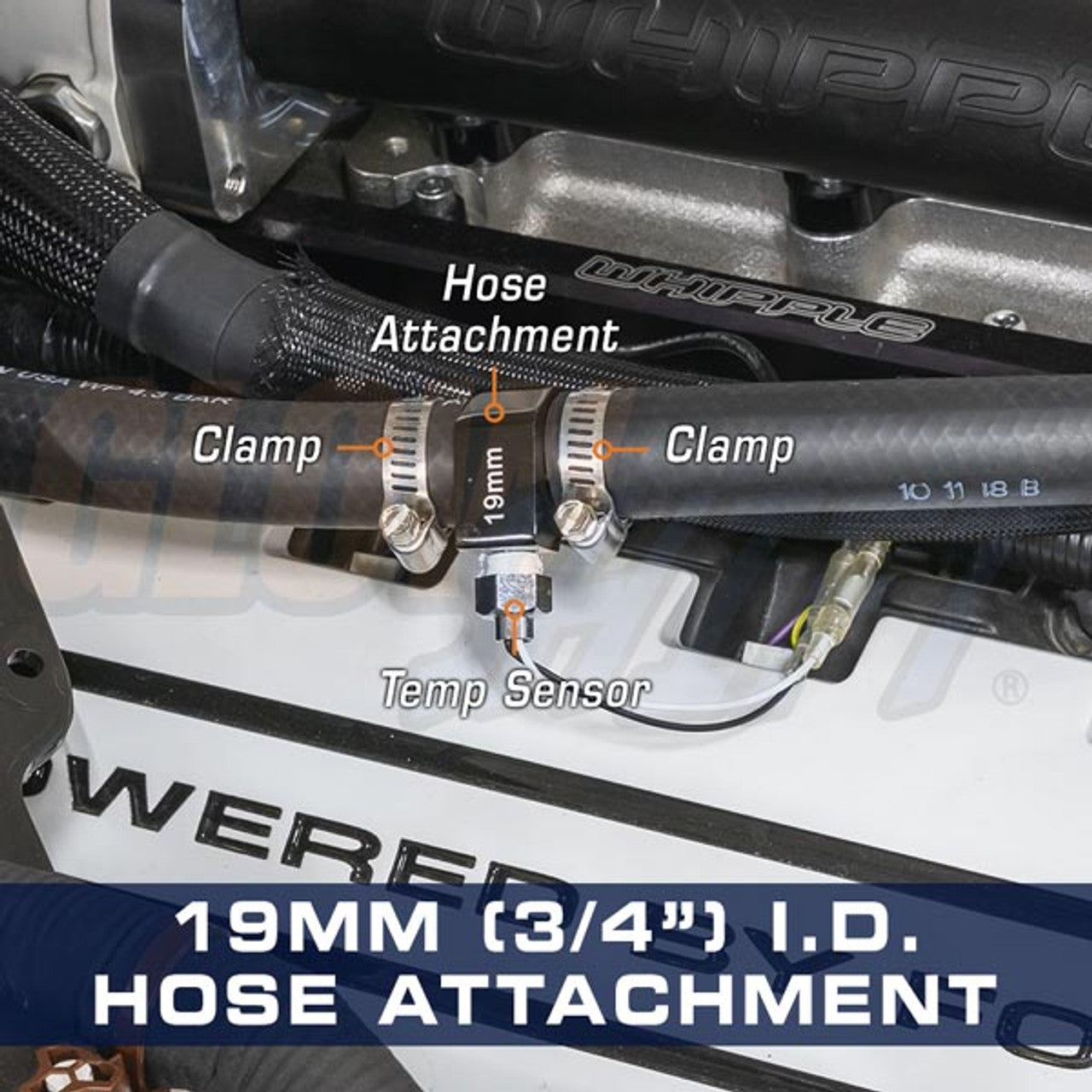 19mm (3/4") Water Sender Hose Attachment - Glowshift