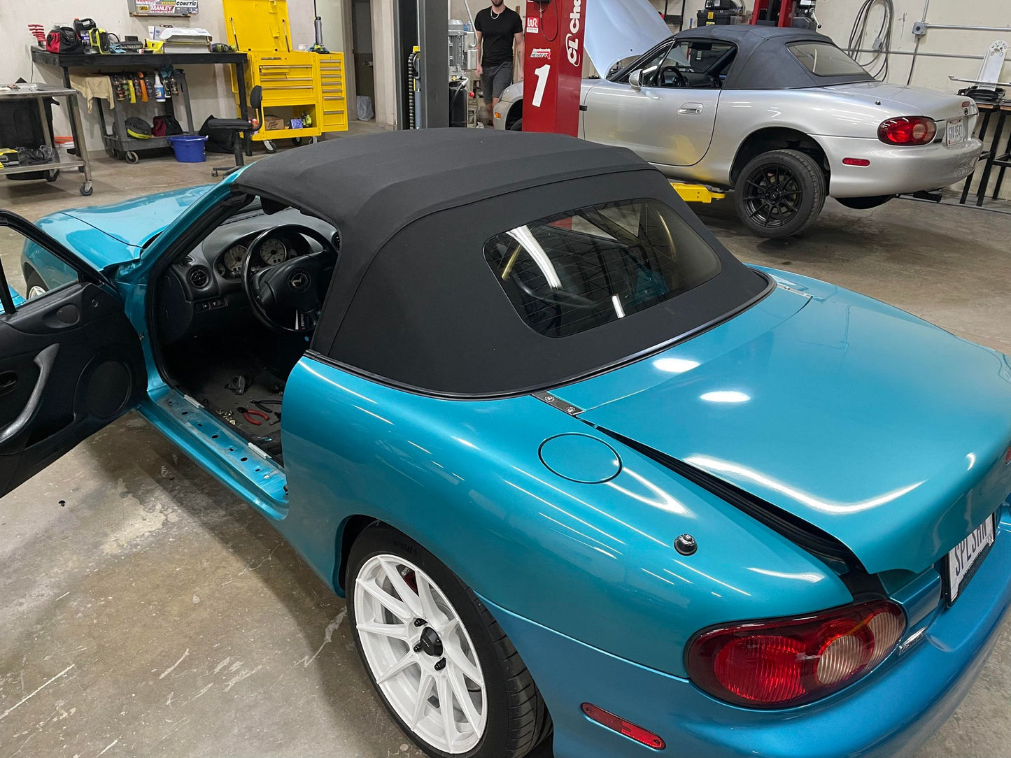 Soft Top by Robbins 1990-2005 NA-NB Miata, Glass window With Defrost without Zipper, Cloth