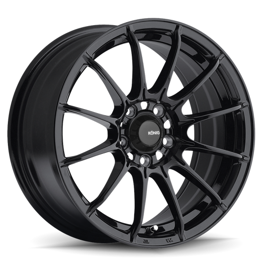 Konig Dial-In Gloss Black 15X8 ET 25mm. 4X100 BCD