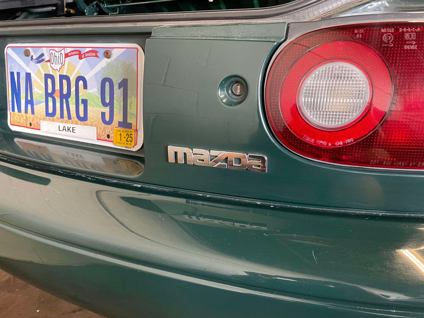 NA Miata Mazda Rear Emblem Decal