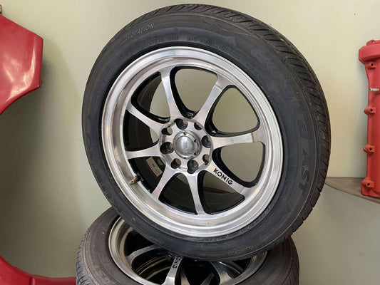 USED - Konig 15X6.5 Wheels with tires