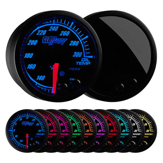 Elite 10 Color Oil Temperature Gauge | GlowShift