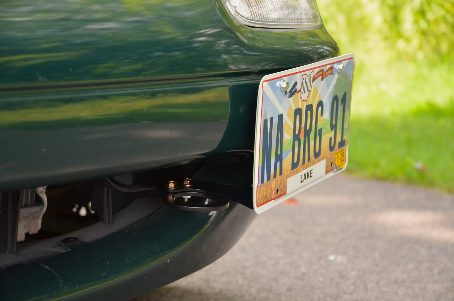 NA/NB Miata Front Tow Hook and License Plate Mount