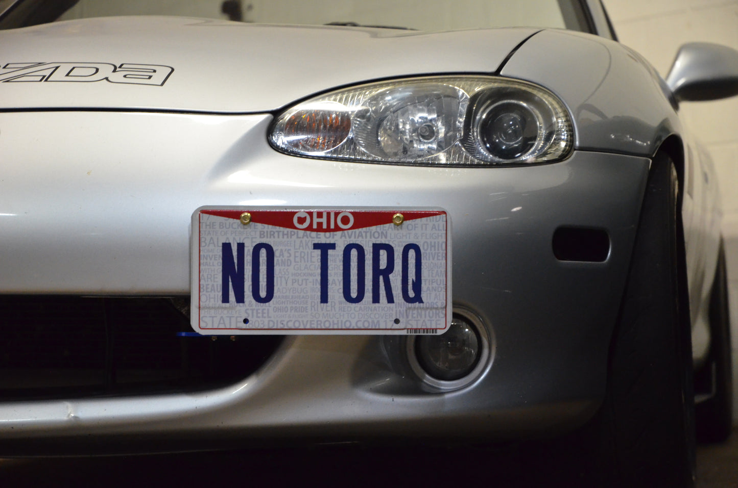 NA/NB Miata Front Tow Hook and License Plate Mount