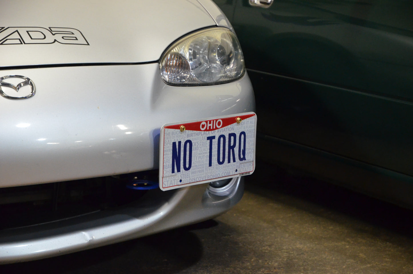 NA/NB Miata Front Tow Hook and License Plate Mount