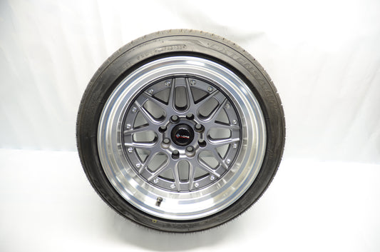 VORS VR7 Gunmetal Wheels and Tires Full Set  [Used]