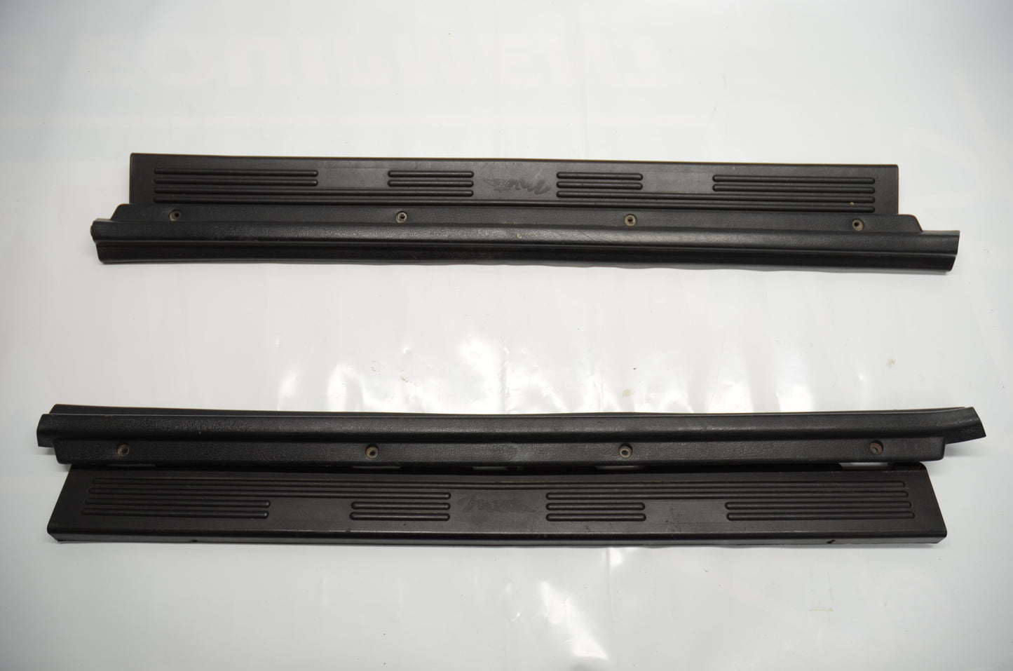 90-97 Miata Door Sill Plates with Covers (Set) [Used] - NA01-68-721, NA01-68-711
