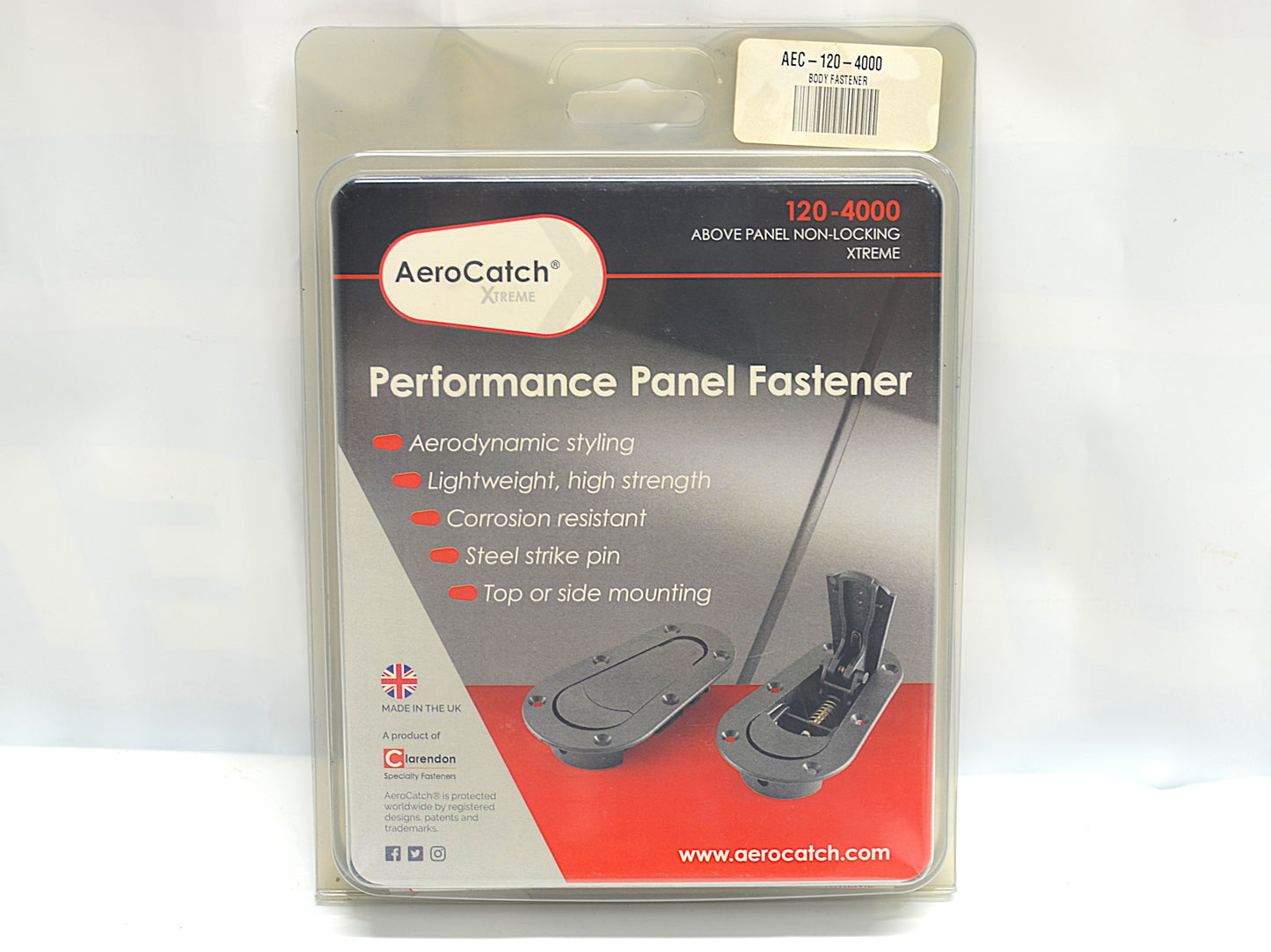 AeroCatch Performance Panel Fastener - Opened In Original Packaging