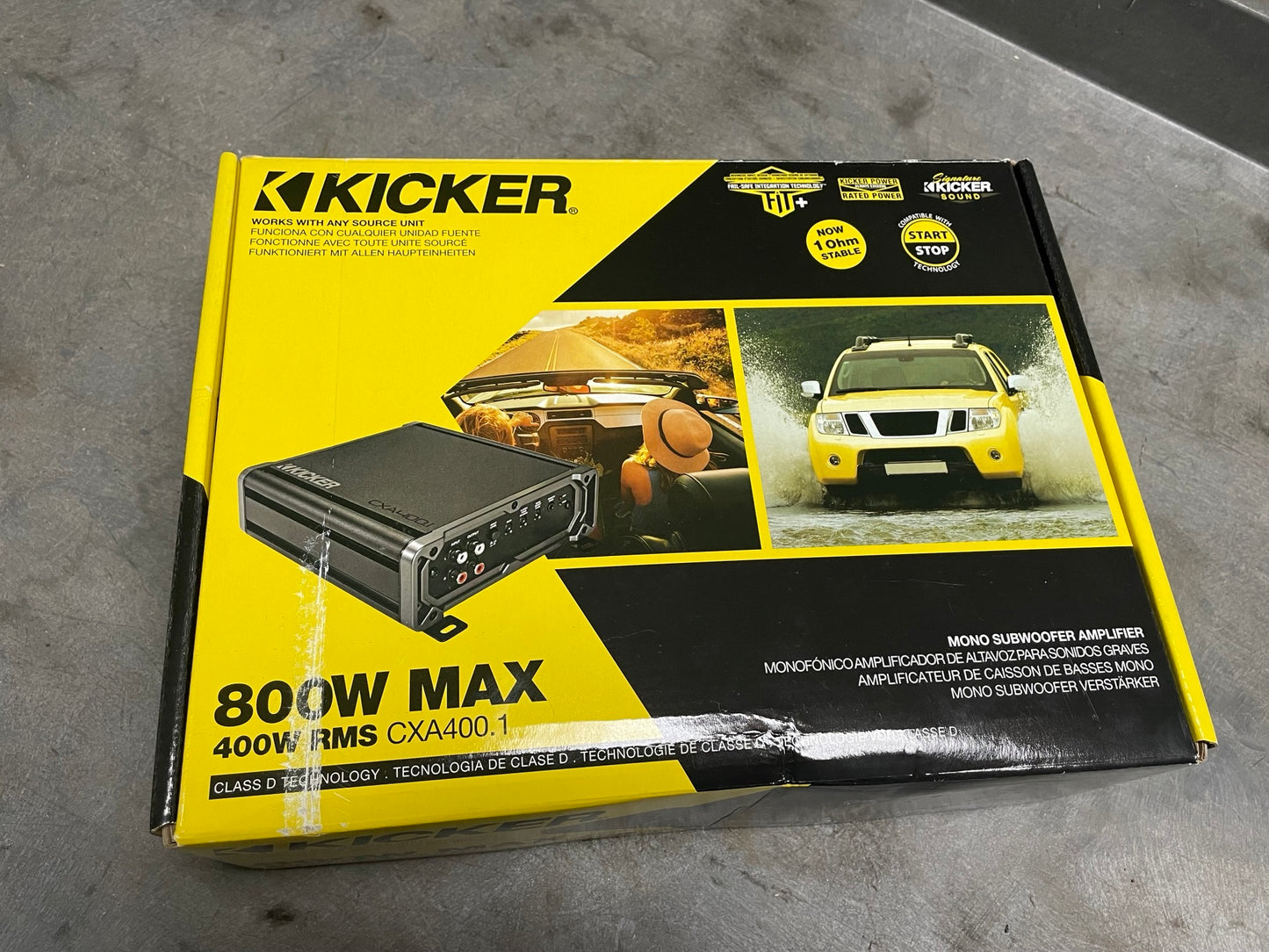 Kicker 800W Mono Amplifier - CXA400.1 - Open Box
