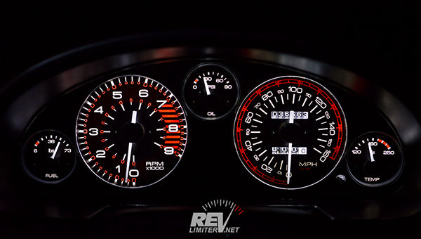 RevLimiter NA Miata Gauge Set "Burnout"