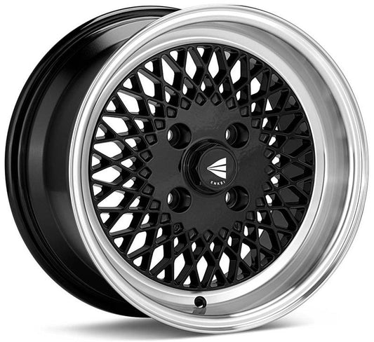 Enkei92 Classic Series Wheels - Black with Machined Lip