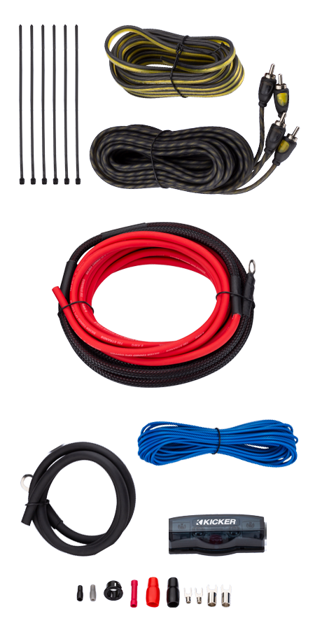 Kicker 8AWG 2-Channel V-Series Value Amp Kit