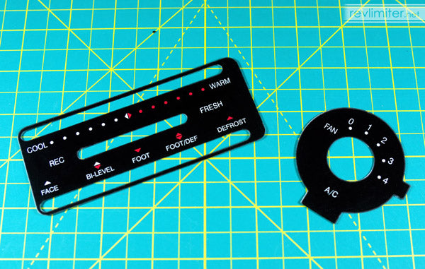 RevLimiter NA Miata HVAC Panel "Roadster"