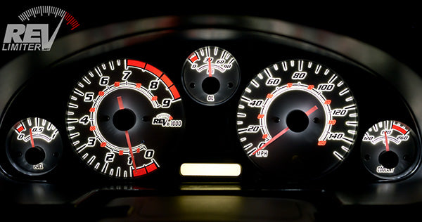 RevLimiter NB Miata Gauge Set "Redline"