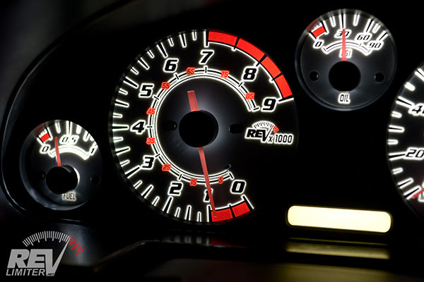 RevLimiter NB Miata Gauge Set "Redline"