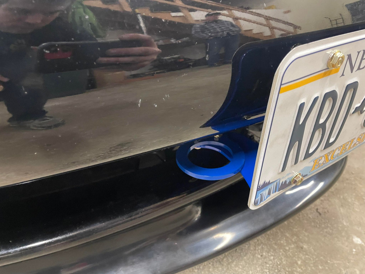 NA/NB Miata Front Tow Hook and License Plate Mount