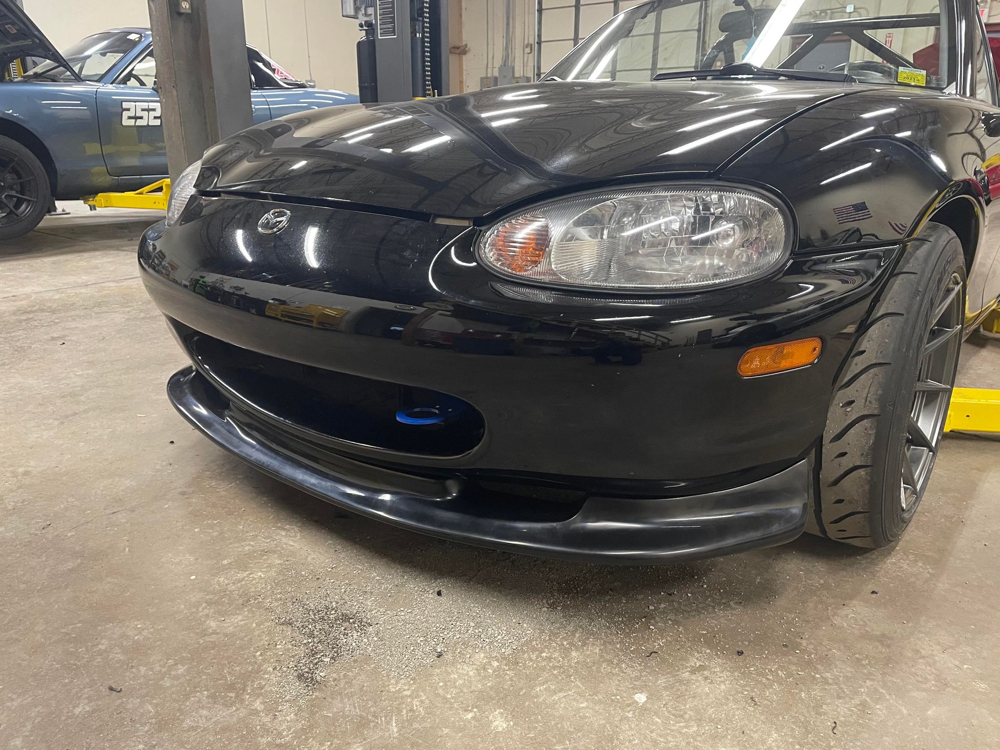 NA/NB Miata Front Tow Hook and License Plate Mount Leroy Engineering