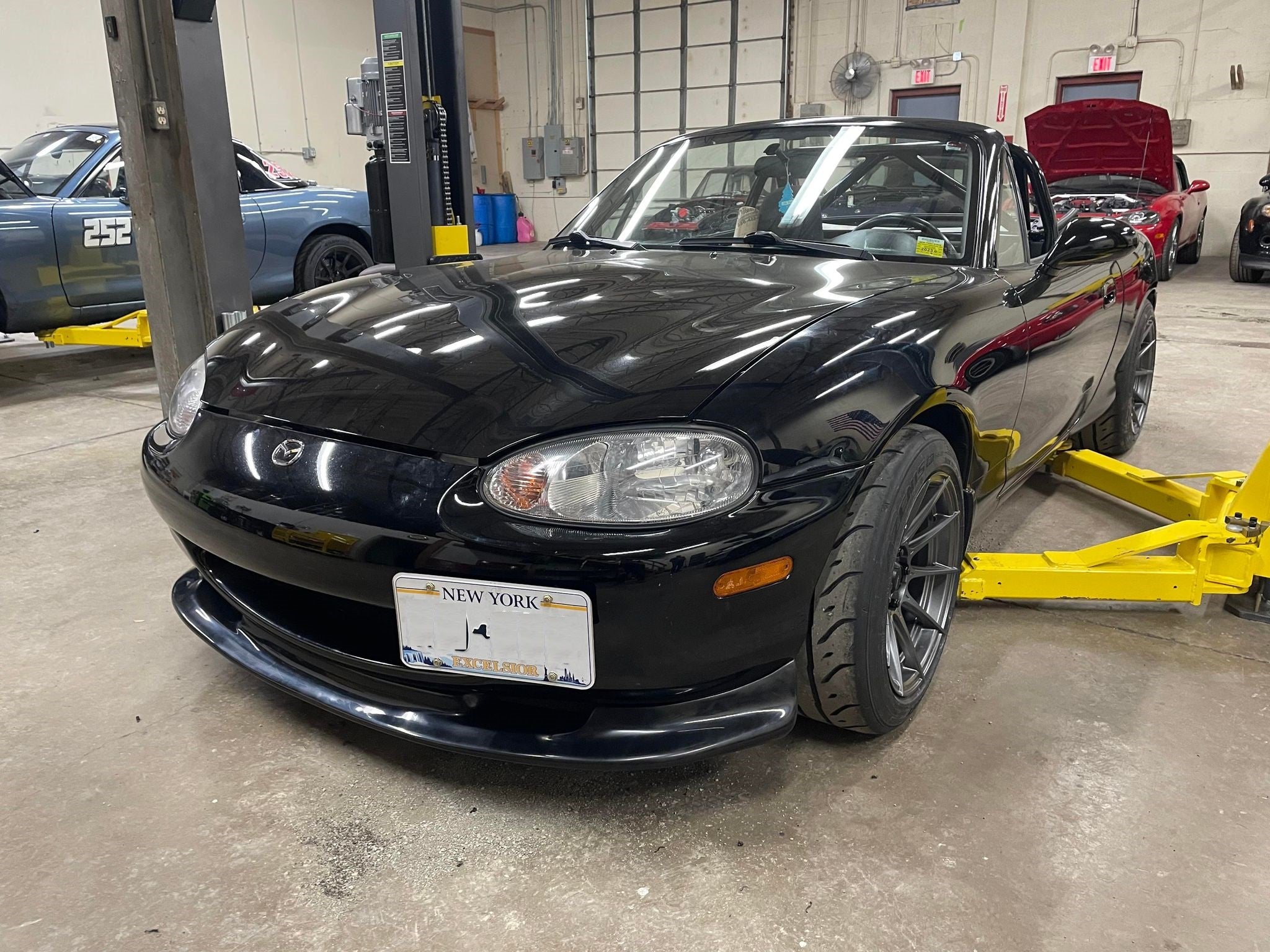 NA/NB Miata Front Tow Hook and License Plate Mount Leroy Engineering