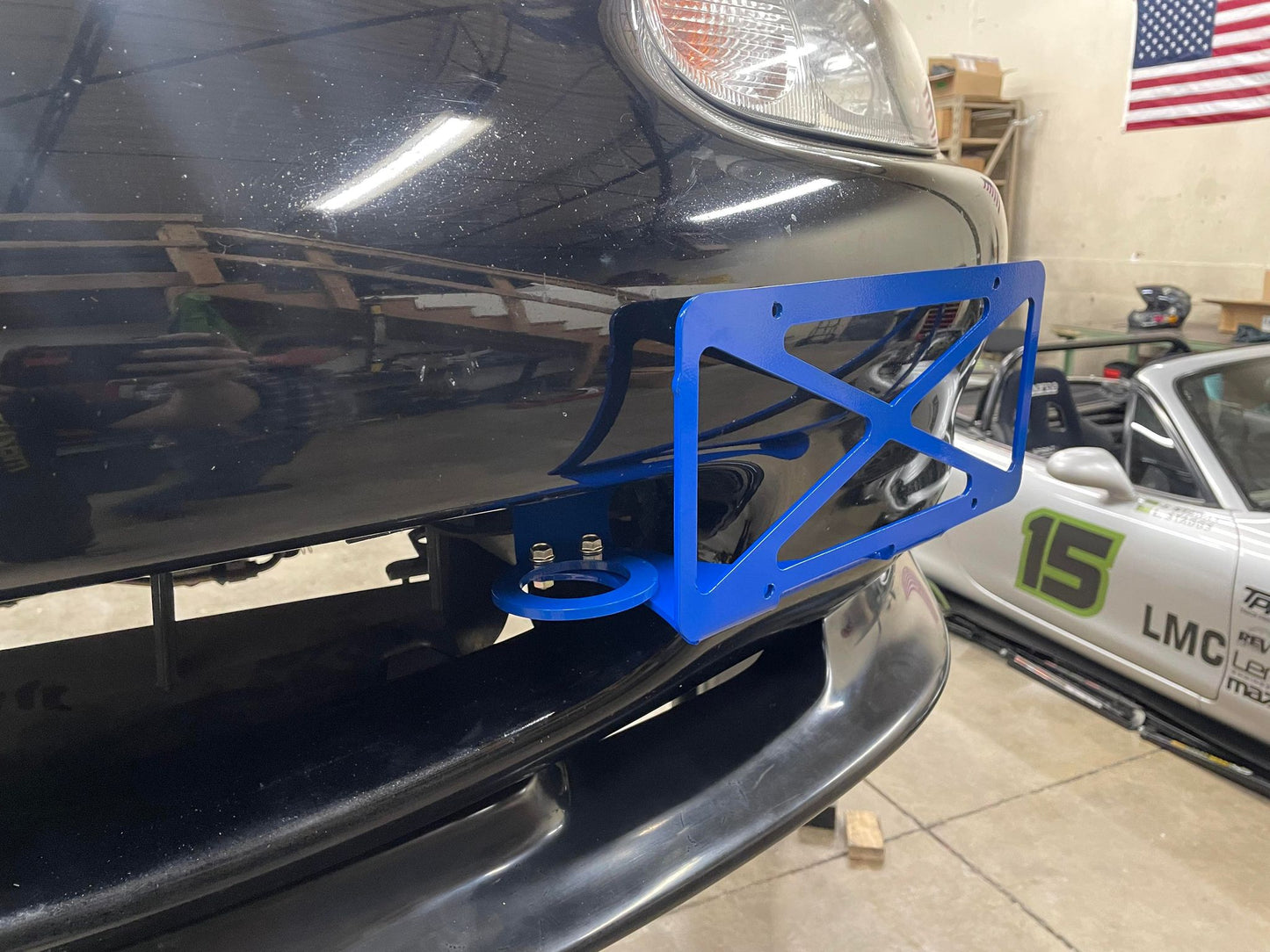 NA/NB Miata Front Tow Hook and License Plate Mount