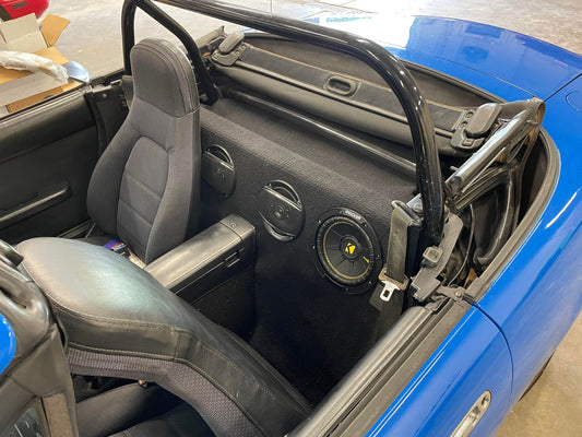 90-05 Miata Speaker Panel Covering - NA OEM Loop Carpet Black